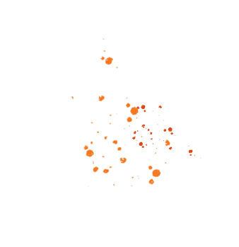 orange splatter context