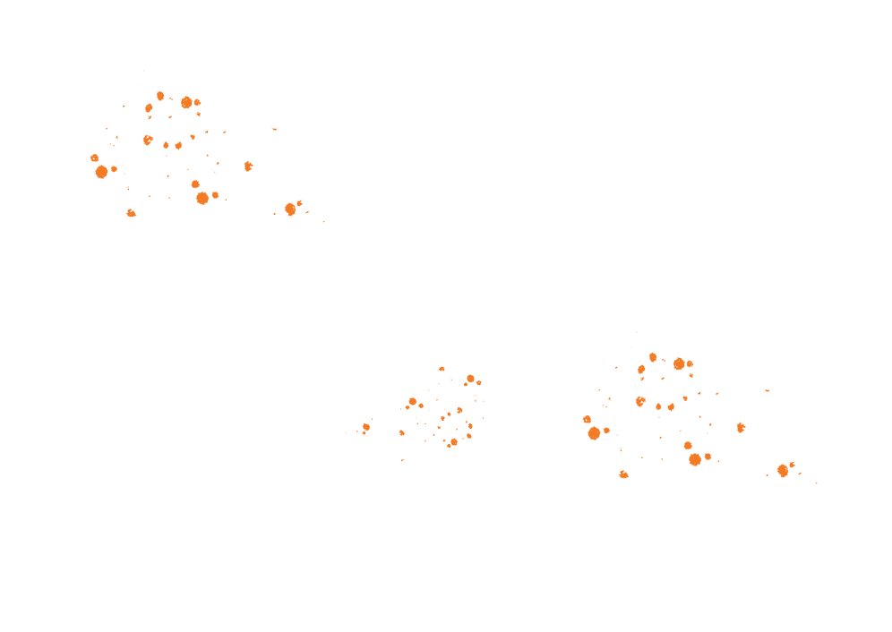 orange splatter